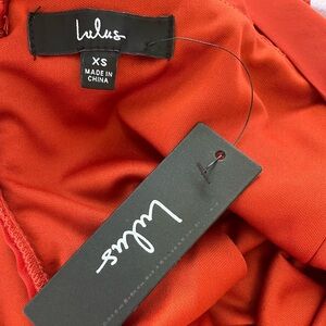 Lulu's Vibrant Orange Dress